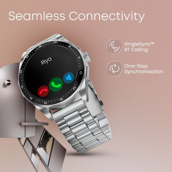 Fastrack Radiant FX1 Luxury Metal Smartwatch with 3.6 cm AMOLED Display, SingleSync BT Calling, Functional Crown - image number 3