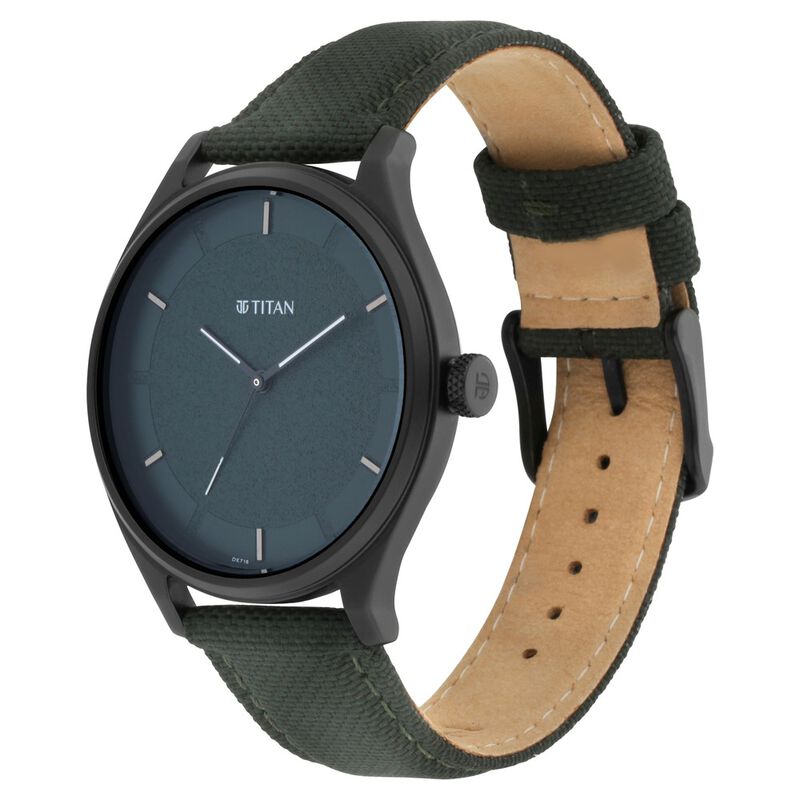 Titan Workwear Green Dial Analog Leather Strap Watch for Men - image number 2