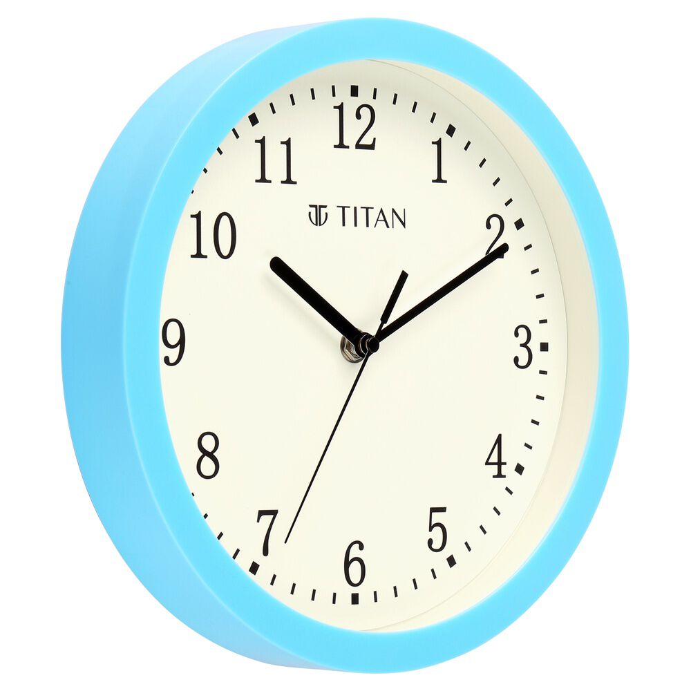 Buy Online Titan Classic Wall Clock White Wall Clock with Silent