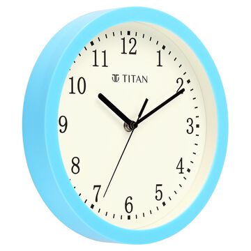 Titan Classic Wall Clock White Wall Clock with Silent Sweep Technology - 25.0 cm x 25.0 cm (Small)