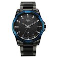 Vyb Horizon By Fastrack Quartz Analog Black Dial Black Metal Strap Watch For Guys - image number 0