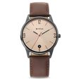 Titan Neo Beige Dial Analog with Date Leather Strap watch for Men