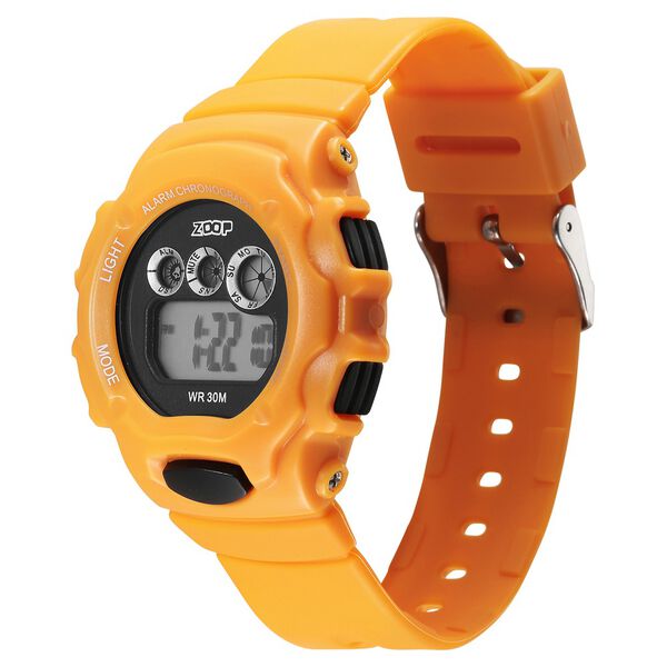 Zoop Pop Colour Digital Black Dial Yellow Plastic Strap Watch For Kids - image number 2