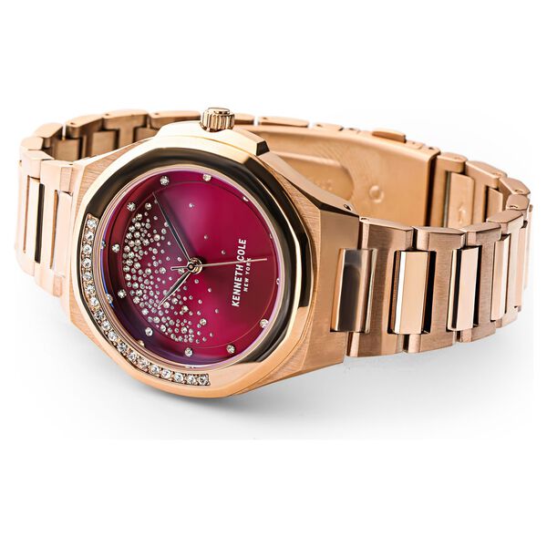 Buy Online Kenneth Cole Quartz Analog Maroon Dial Stainless  display picture 1