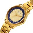 Sonata Traditional Essentials Quartz Analog Multicoloured Dial Golden Metal Strap Watch For Men - image number 4