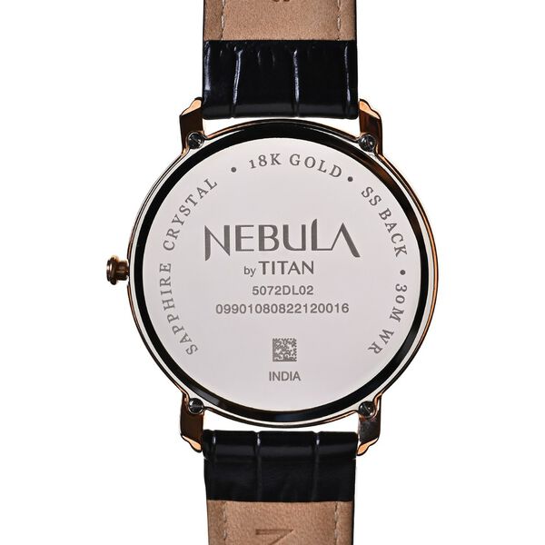 Titan Nebula Art Deco 18k Gold Analog Watch for Men  - image number 3