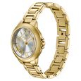 Poze By Sonata Quartz Analog silver Dial Golden Metal Strap Watch For Women - image number 2
