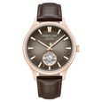 Kenneth Cole Automatic Brown Dial Brown Leather Strap Watch For Men - image number 0