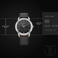 Titan Karishma Zing Quartz Analog Black Dial Leather Strap Watch for Men - image number 2