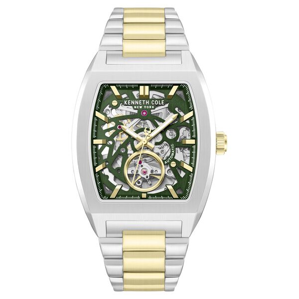 Kenneth Cole Automatic Automatic Green Dial Two Toned Stainless Steel Strap Watch For Men - image number 0