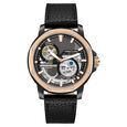 Kenneth Cole Automatic Black Dial Black Leather Strap Watch For Men - image number 0