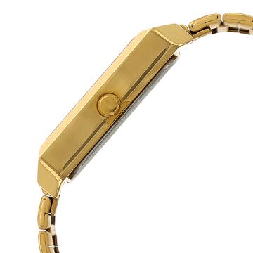 Sonata Quartz Analog Champagne Dial Metal Strap Watch for Men