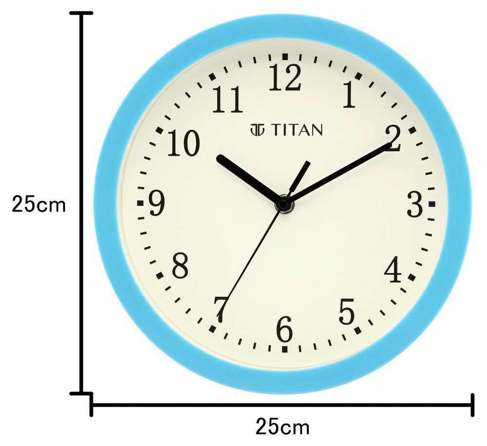 Buy Online Titan Classic Wall Clock White Wall Clock with Silent