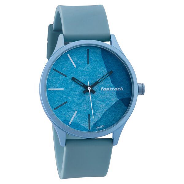 Fastrack Topicals Quartz Analog Blue Dial Silicone Strap Unisex Watch - image number 0