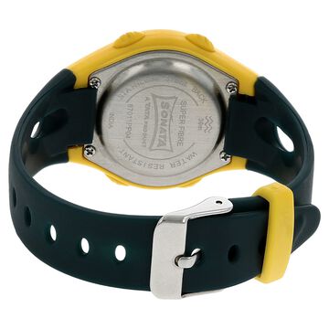 SF Digital Grey Dial Plastic Strap Unisex Watch