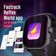 Fastrack Reflex Power|4.97 CM Super AMOLED Arched Display|410 x 502 Pixel Resolution|IP68 WR With Green Strap - image number 6