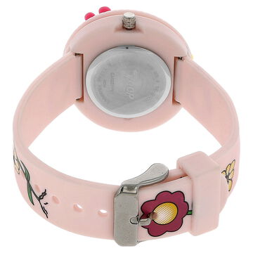 Zoop By Titan Quartz Analog Golden Dial PU Strap Watch for Kids