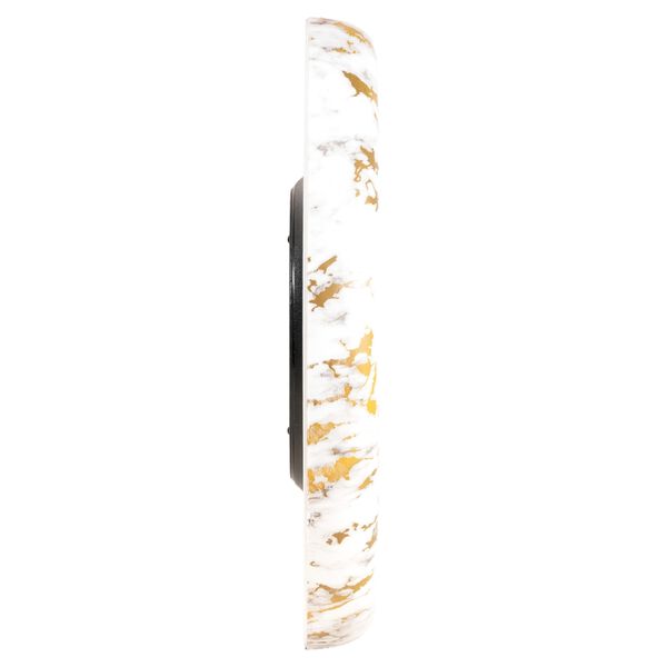 Titan White Marble Dial Wall Clock with 3D Project Numerals & Silent Sweep - 35.5 cm x 35.5 cm x 5 cm (Medium) - image number 3