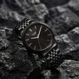 Sonata Poze Quartz Analog Black Dial Black Metal Strap Watch For Men - image number 0