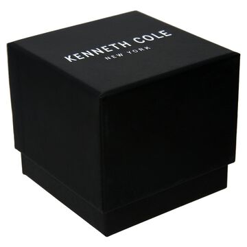 Kenneth Cole Black Dial Stainless Steel Strap Watch For Men