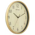 Titan Contemporary Wall Clock Quartz Analog Light Brown Dial - Size 31 cm x 31 cm (Medium) - image number 2
