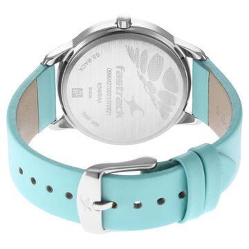 Fastrack Wear Your Look Quartz Analog Grey Dial Leather Strap Watch for Girls