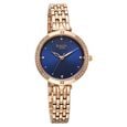 Titan Raga Showstopper Quartz Analog Blue Dial Rose Gold Metal Strap Watch For Women - image number 1