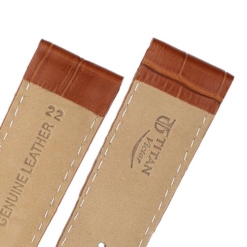 22 mm Tan Genuine Leather Straps for Men - image number 4