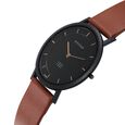 Titan Quartz Analog Black Dial Leather Strap Watch for Men - image number 1