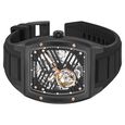 Kenneth Cole Automatic Black Dial With Black Silicone Strap Watch For Men - image number 2