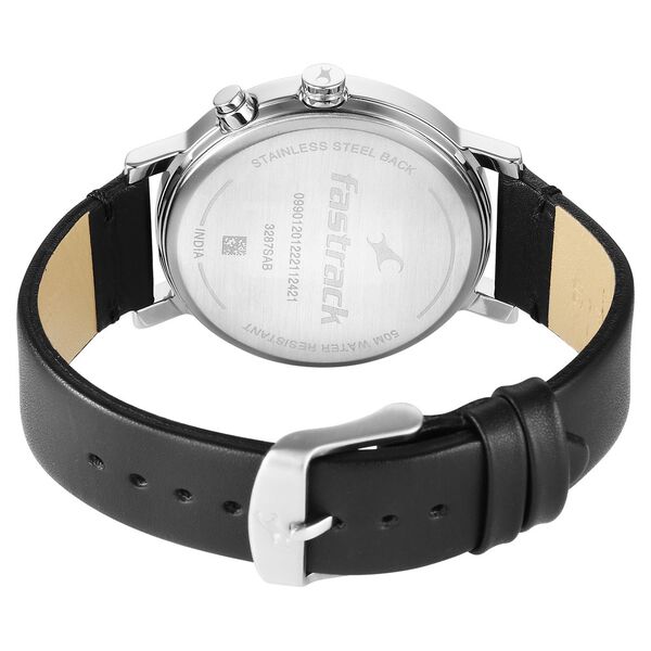Fastrack Tick Tock Black Dial Quartz Multifunction Watch for Guys - image number 4
