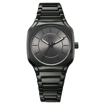Vyb Maverick By Fastrack Quartz Analog Grey Dial Metal Strap Watch For Guys