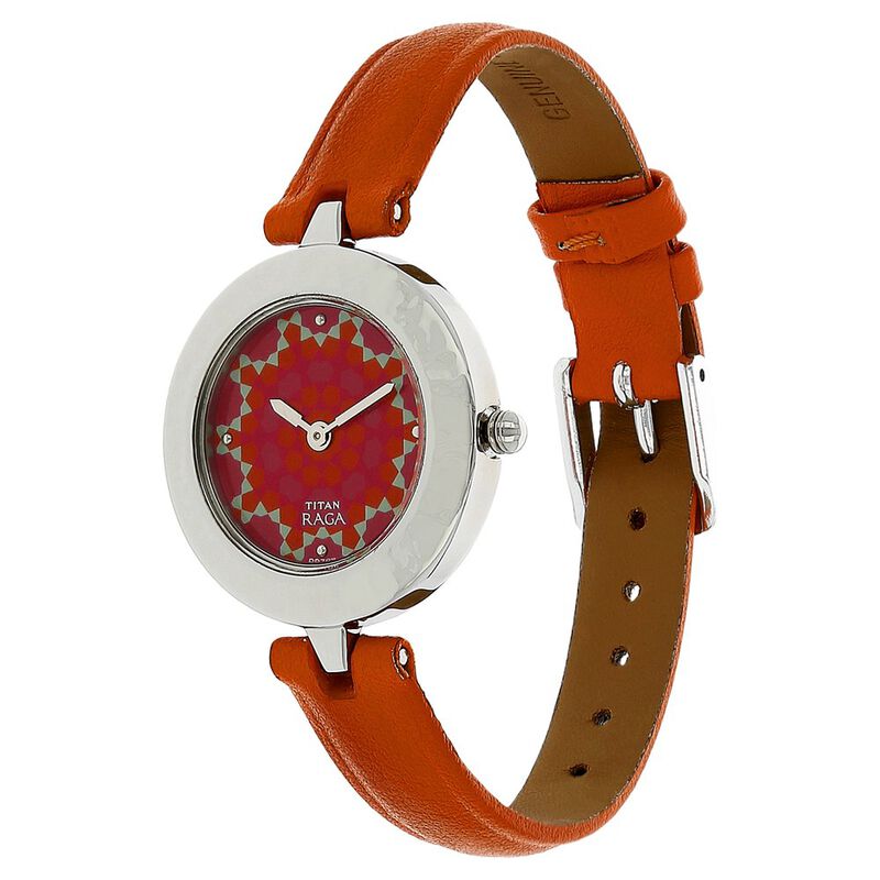 Titan Raga Multicolour Dial Analog Leather Strap watch for Women - image number 1