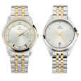Titan Bandhan Quartz Analog with Day and Date Silver Dial Stainless Steel Strap Watch for Couple - image number 0