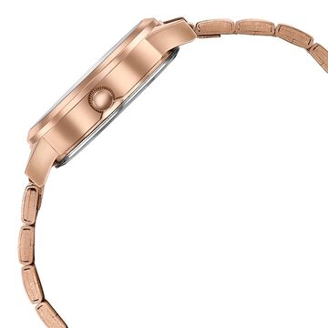 Sonata Poze Quartz Analog Pink Dial Stainless Steel Strap Watch For Women