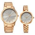 Titan Bandhan Eternal Pair Analog with Silver Dial Rose Gold Stainless Steel Strap Watch for Couples - image number 1