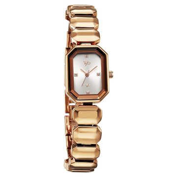 Vyb Celeste By Fastrack Quartz Analog Silver Dial Metal Strap Watch For Girls