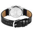Sonata Classic Quartz Analog Silver Dial Black Leather Strap Watch for Men - image number 3