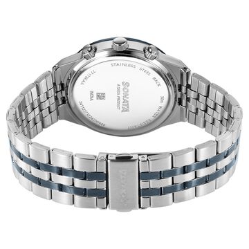 Sonata Eternia Quartz Multifunction Blue Dial Metal Strap Watch For Men