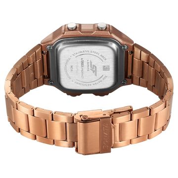 SF Hexa Metal Digital Dial Stainless Steel Strap Watch for Unisex