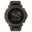 SF Quartz Analog Digital Grey Dial Plastic Strap Watch for Men - image number 0