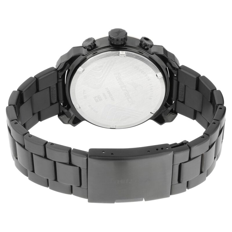 All nighters black dial metal strap watch Outlet
