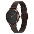 Titan Workwear Quartz Analog Black Dial Stainless Steel Strap Watch for Women - image number 2