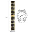 20 mm Black & Golden Ceramic & Metal Strap for Men - image number 3