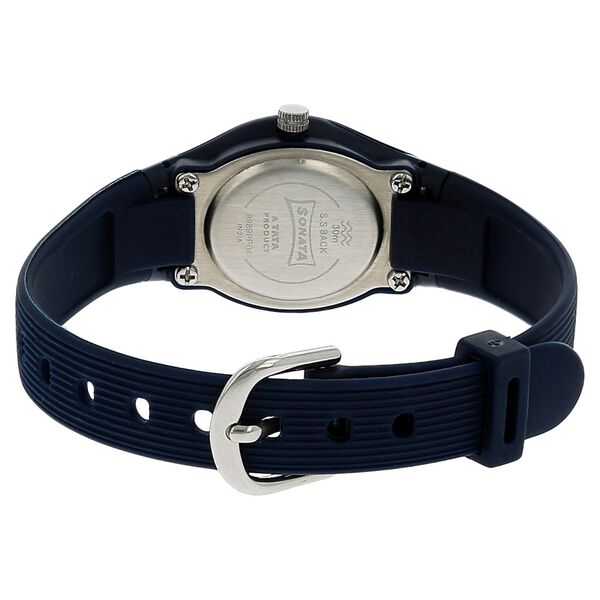 SF Quartz Analog Blue Dial Plastic Strap Watch for Women - image number 3