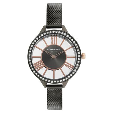 Kenneth Cole Quartz Analog Grey Dial Stainless Steel Strap Watch for Women