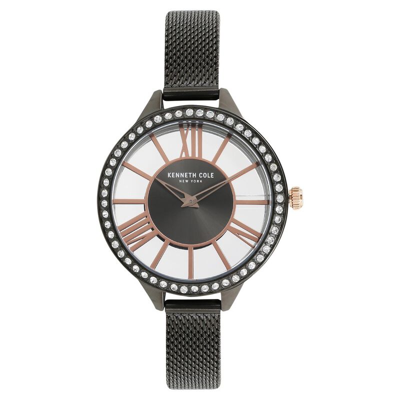 Kenneth Cole Quartz Analog Grey Dial Stainless Steel Strap Watch for Women - image number 0
