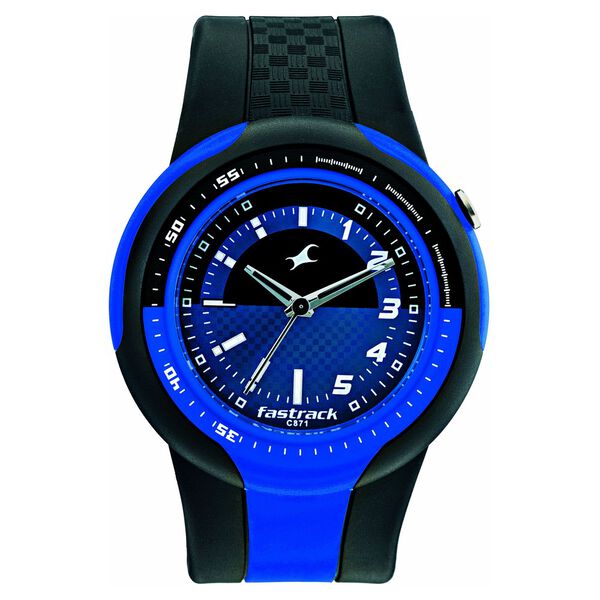 Fastrack Quartz Analog Black Dial Plastic Strap Watch for Guys - image number 0