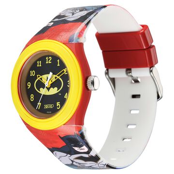 Zoop by Titan Justice League Quartz Analog Black Dial Polyurethane Strap Watch for Kids
