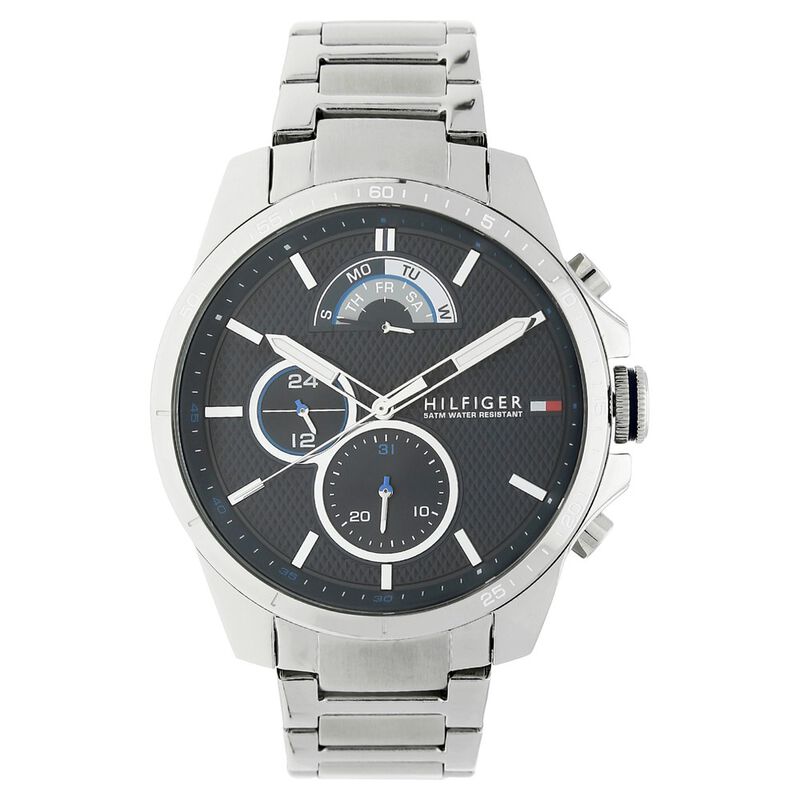 Tommy Hilfiger Quartz Multifunction Blue Dial Stainless Steel Strap Watch for Men